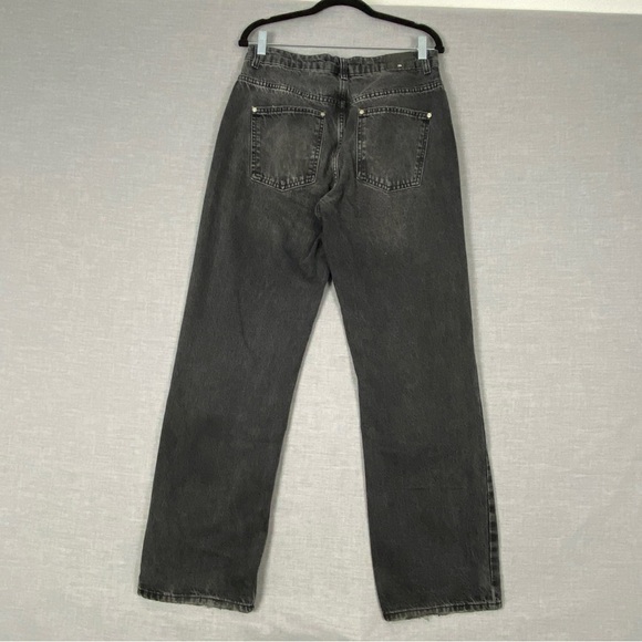 Zara Relaxed Fit High Rise Jeans Sz 8 Mom Jeans 100% cotton - Picture 2 of 12